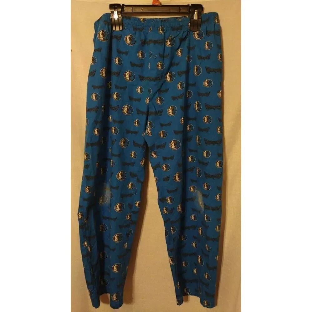 Dallas Maverick NBA Team Lounge / Sleep Pants Mens Size Extra Large Blue White